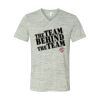 White Marble Unisex Jersey Short-Sleeve V-Neck T-Shirt Thumbnail