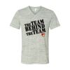 White Marble Unisex Jersey Short-Sleeve V-Neck T-Shirt Thumbnail