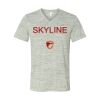 White Marble Unisex Jersey Short-Sleeve V-Neck T-Shirt Thumbnail