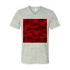 White Marble Unisex Jersey Short-Sleeve V-Neck T-Shirt Thumbnail