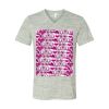 White Marble Unisex Jersey Short-Sleeve V-Neck T-Shirt Thumbnail