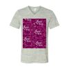 White Marble Unisex Jersey Short-Sleeve V-Neck T-Shirt Thumbnail