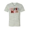 White Marble Unisex Jersey Short-Sleeve V-Neck T-Shirt Thumbnail