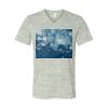 White Marble Unisex Jersey Short-Sleeve V-Neck T-Shirt Thumbnail
