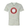 White Marble Unisex Jersey Short-Sleeve V-Neck T-Shirt Thumbnail
