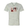 White Marble Unisex Jersey Short-Sleeve V-Neck T-Shirt Thumbnail