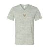 White Marble Unisex Jersey Short-Sleeve V-Neck T-Shirt Thumbnail