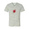 White Marble Unisex Jersey Short-Sleeve V-Neck T-Shirt Thumbnail