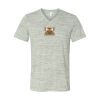 White Marble Unisex Jersey Short-Sleeve V-Neck T-Shirt Thumbnail