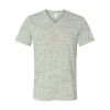 White Marble Unisex Jersey Short-Sleeve V-Neck T-Shirt Thumbnail
