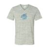 White Marble Unisex Jersey Short-Sleeve V-Neck T-Shirt Thumbnail