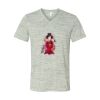 White Marble Unisex Jersey Short-Sleeve V-Neck T-Shirt Thumbnail