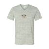 White Marble Unisex Jersey Short-Sleeve V-Neck T-Shirt Thumbnail