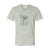White Marble Unisex Jersey Short-Sleeve V-Neck T-Shirt Thumbnail