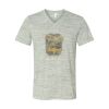 White Marble Unisex Jersey Short-Sleeve V-Neck T-Shirt Thumbnail
