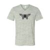 White Marble Unisex Jersey Short-Sleeve V-Neck T-Shirt Thumbnail