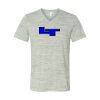 White Marble Unisex Jersey Short-Sleeve V-Neck T-Shirt Thumbnail