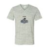 White Marble Unisex Jersey Short-Sleeve V-Neck T-Shirt Thumbnail