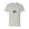 White Marble Unisex Jersey Short-Sleeve V-Neck T-Shirt Thumbnail