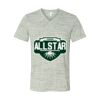 White Marble Unisex Jersey Short-Sleeve V-Neck T-Shirt Thumbnail