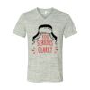White Marble Unisex Jersey Short-Sleeve V-Neck T-Shirt Thumbnail