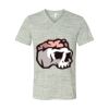 White Marble Unisex Jersey Short-Sleeve V-Neck T-Shirt Thumbnail