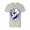 White Marble Unisex Jersey Short-Sleeve V-Neck T-Shirt Thumbnail