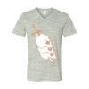 White Marble Unisex Jersey Short-Sleeve V-Neck T-Shirt Thumbnail