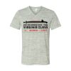White Marble Unisex Jersey Short-Sleeve V-Neck T-Shirt Thumbnail