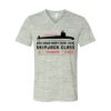 White Marble Unisex Jersey Short-Sleeve V-Neck T-Shirt Thumbnail