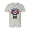 White Marble Unisex Jersey Short-Sleeve V-Neck T-Shirt Thumbnail