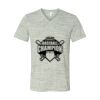 White Marble Unisex Jersey Short-Sleeve V-Neck T-Shirt Thumbnail