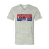 White Marble Unisex Jersey Short-Sleeve V-Neck T-Shirt Thumbnail