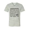 White Marble Unisex Jersey Short-Sleeve V-Neck T-Shirt Thumbnail