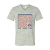 White Marble Unisex Jersey Short-Sleeve V-Neck T-Shirt Thumbnail