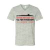 White Marble Unisex Jersey Short-Sleeve V-Neck T-Shirt Thumbnail