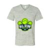 White Marble Unisex Jersey Short-Sleeve V-Neck T-Shirt Thumbnail