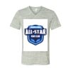 White Marble Unisex Jersey Short-Sleeve V-Neck T-Shirt Thumbnail
