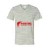 White Marble Unisex Jersey Short-Sleeve V-Neck T-Shirt Thumbnail