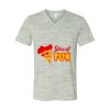 White Marble Unisex Jersey Short-Sleeve V-Neck T-Shirt Thumbnail