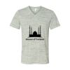 White Marble Unisex Jersey Short-Sleeve V-Neck T-Shirt Thumbnail