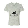 White Marble Unisex Jersey Short-Sleeve V-Neck T-Shirt Thumbnail