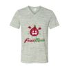 White Marble Unisex Jersey Short-Sleeve V-Neck T-Shirt Thumbnail