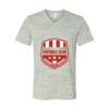 White Marble Unisex Jersey Short-Sleeve V-Neck T-Shirt Thumbnail