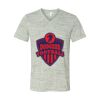 White Marble Unisex Jersey Short-Sleeve V-Neck T-Shirt Thumbnail