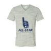 White Marble Unisex Jersey Short-Sleeve V-Neck T-Shirt Thumbnail