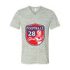 White Marble Unisex Jersey Short-Sleeve V-Neck T-Shirt Thumbnail