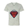 White Marble Unisex Jersey Short-Sleeve V-Neck T-Shirt Thumbnail