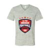 White Marble Unisex Jersey Short-Sleeve V-Neck T-Shirt Thumbnail