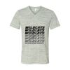 White Marble Unisex Jersey Short-Sleeve V-Neck T-Shirt Thumbnail